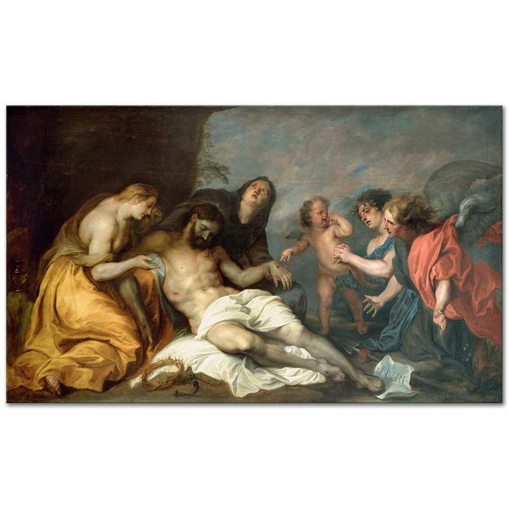 Sir Anthony Van Dyck Isa'nın Ardından Ağıt Kanvas Tablo