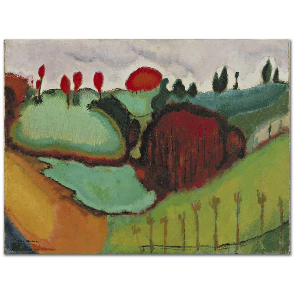 Landscape by Marcel Duchamp as Art Print