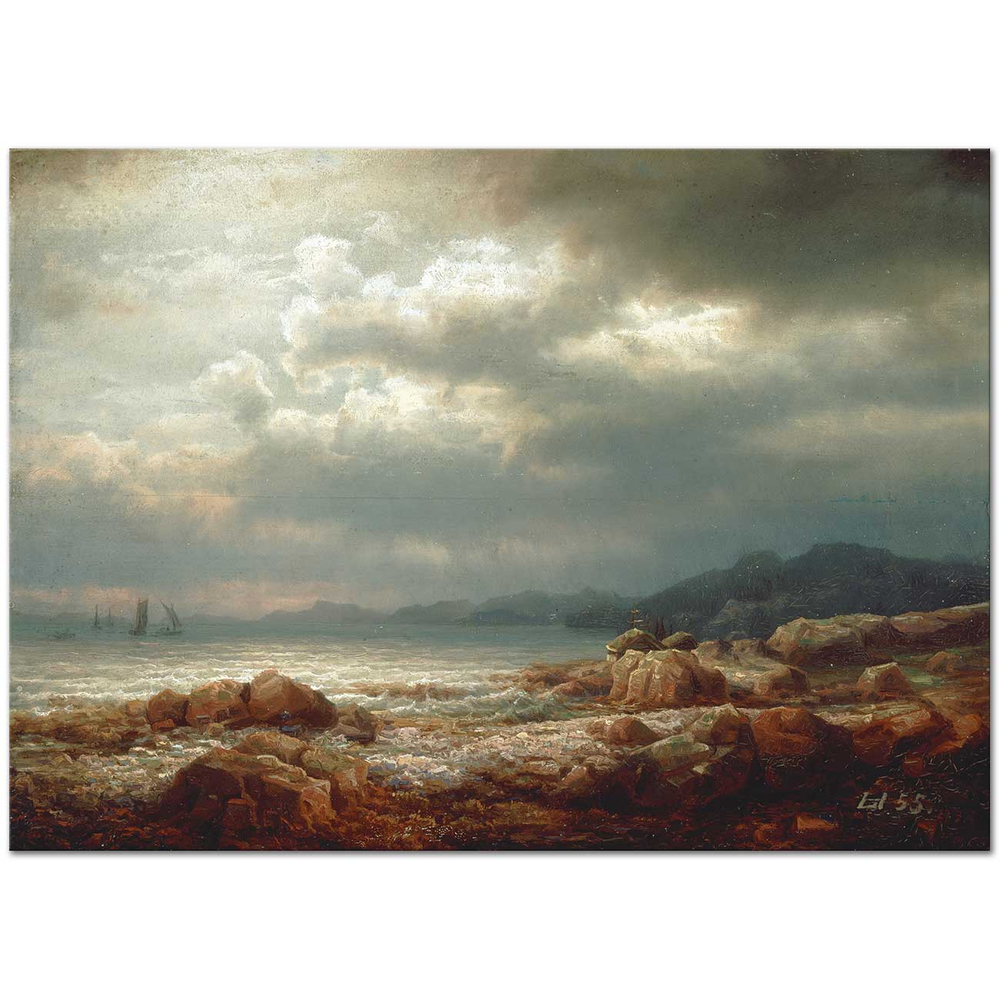 Lars Hertervig Sahil Kanvas Tablo