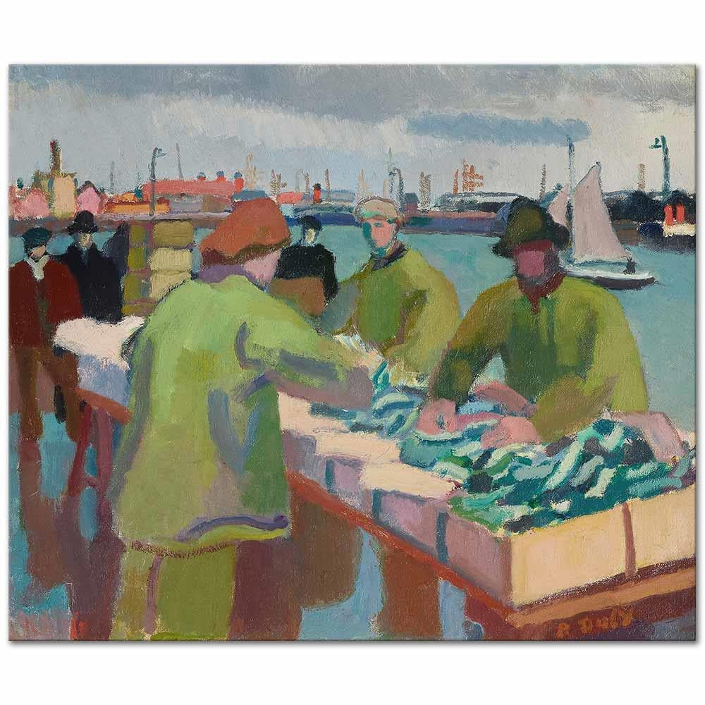 Raoul Dufy Balık Pazarı Kanvas Tablo