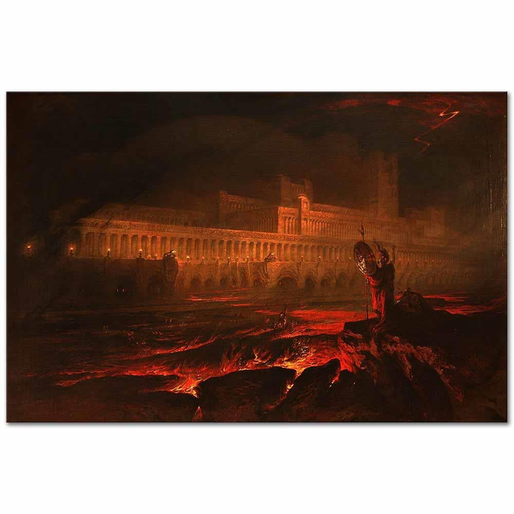 John Martin Le Pandemonium Kanvas Tablo
