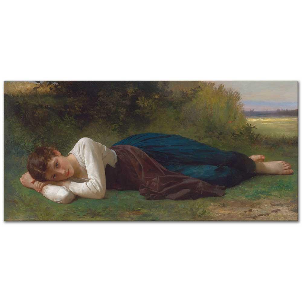 William Adolphe Bouguereau Dinlenmek Kanvas Tablo