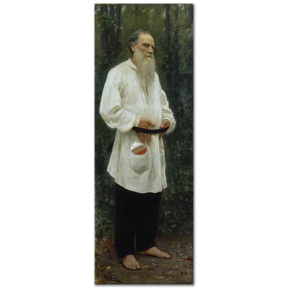 Ilya Repin Leo Tolstoy Yalınayak Kanvas Tablo