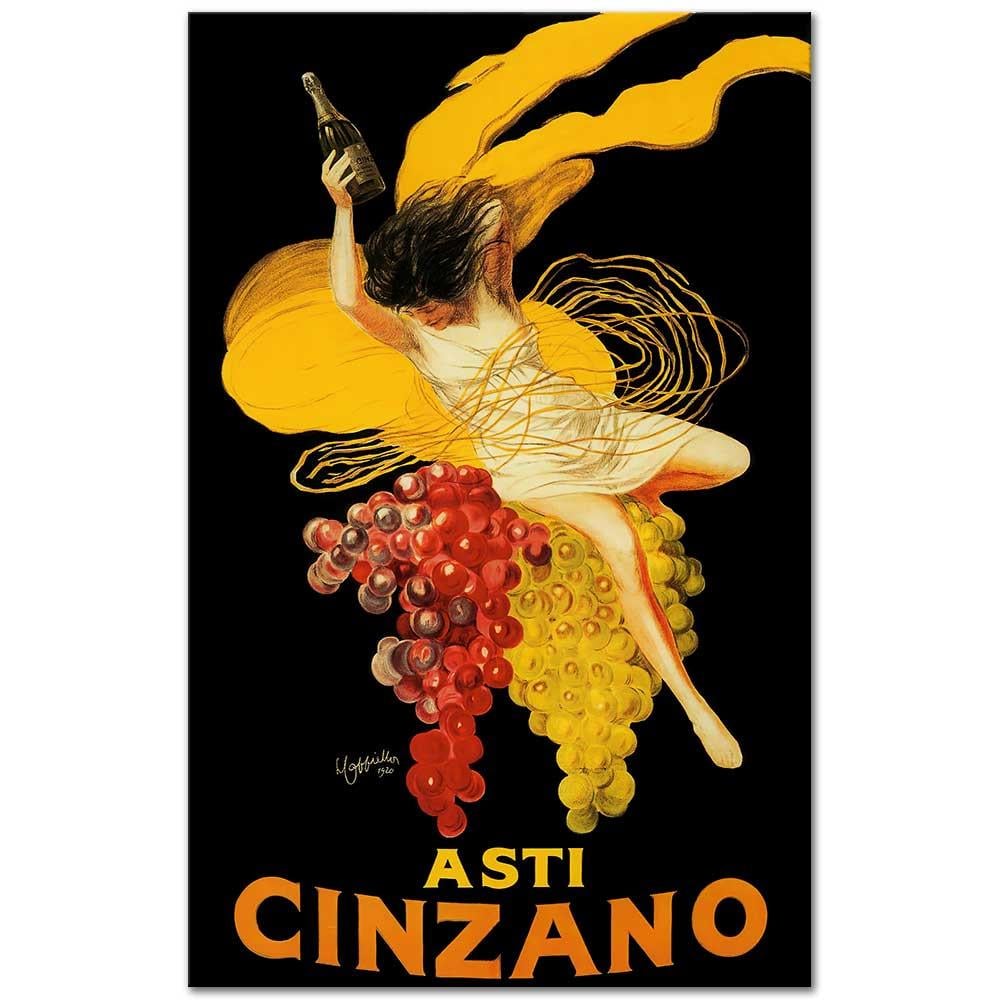 Leonetto Cappiello Asti Cinzano Kanvas Tablo