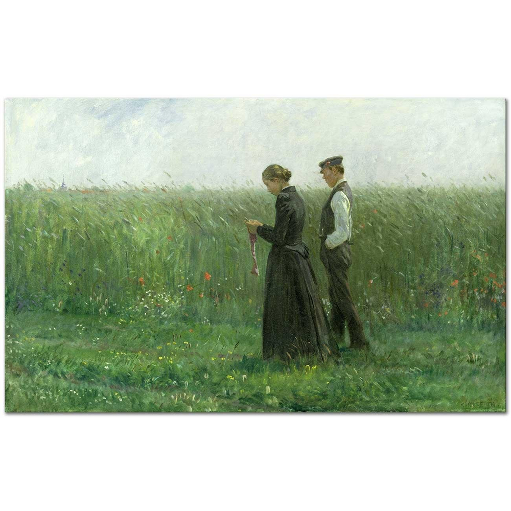 Leopold von Kalckreuth Pazar Öğleden Sonrası Kanvas Tablo