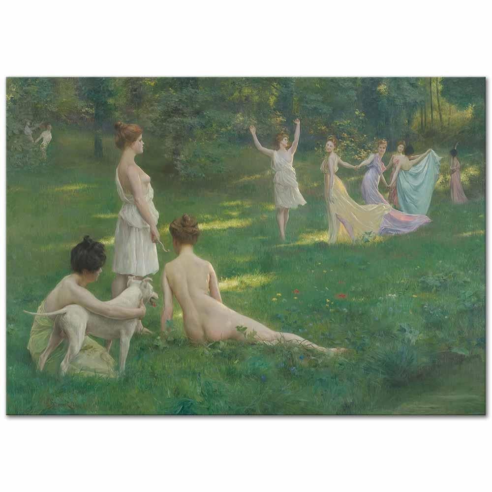 Julius LeBlanc Stewart Avcılar Kanvas Tablo