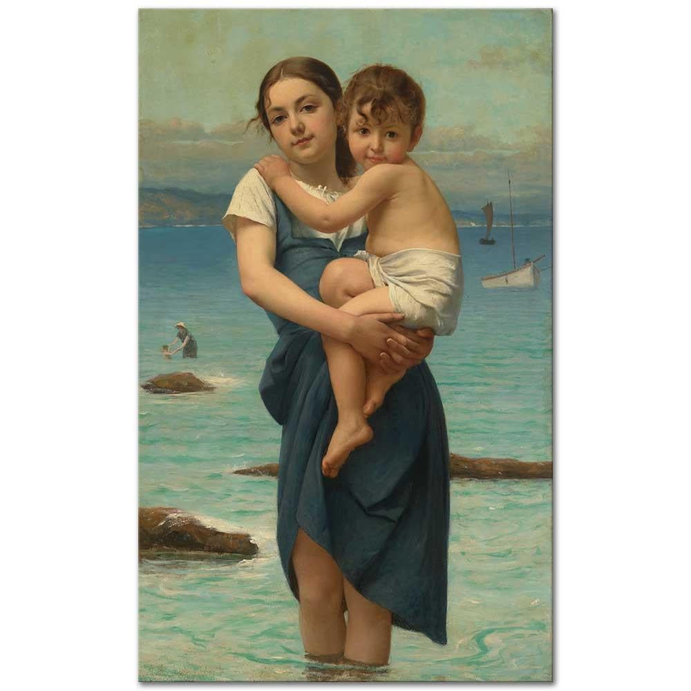 François Alfred Delobbe Kız Kardeşler Kanvas Tablo