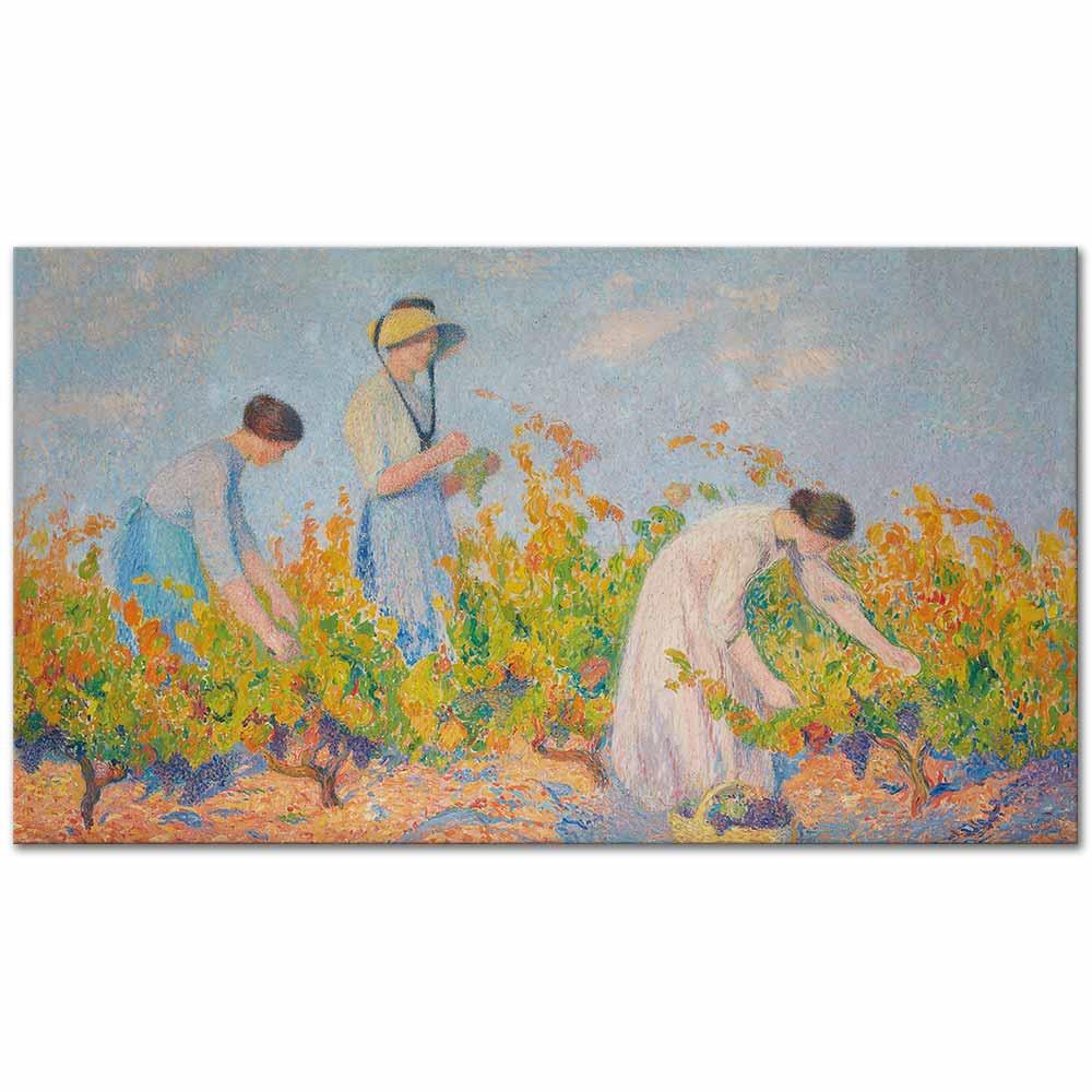 Henri Martin Üzüm Toplayanlar Kanvas Tablo