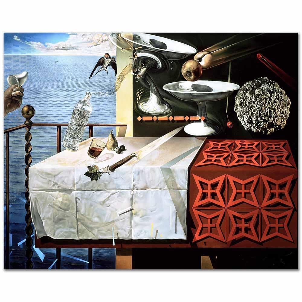 Salvador Dali Animatif Natürmort Kanvas Tablo