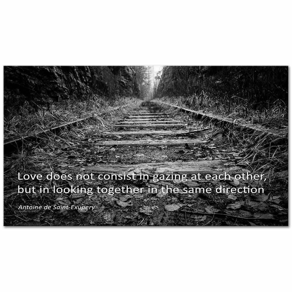 Love Does Not Consist in Gazing at Each Other Kanvas Tablo