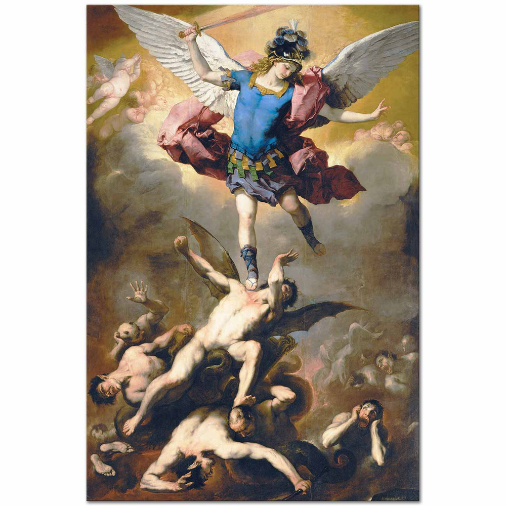 Luca Giordano Asi Meleklerin Düşüşü Kanvas Tablo