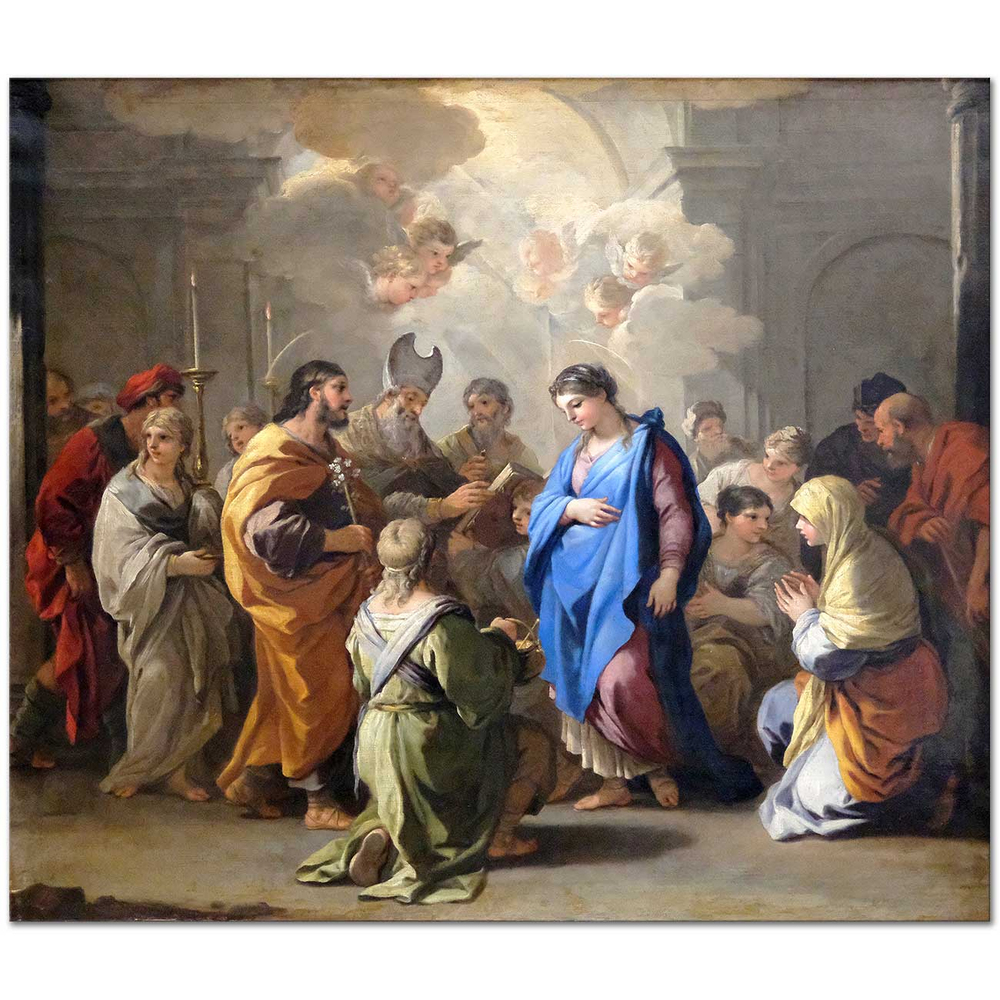 Luca Giordano Bakirenin Evliliği Kanvas Tablo