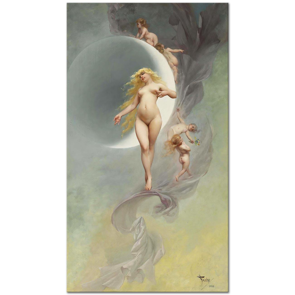 Luis Ricardo Falero Venüs Gezegeni Kanvas Tablo