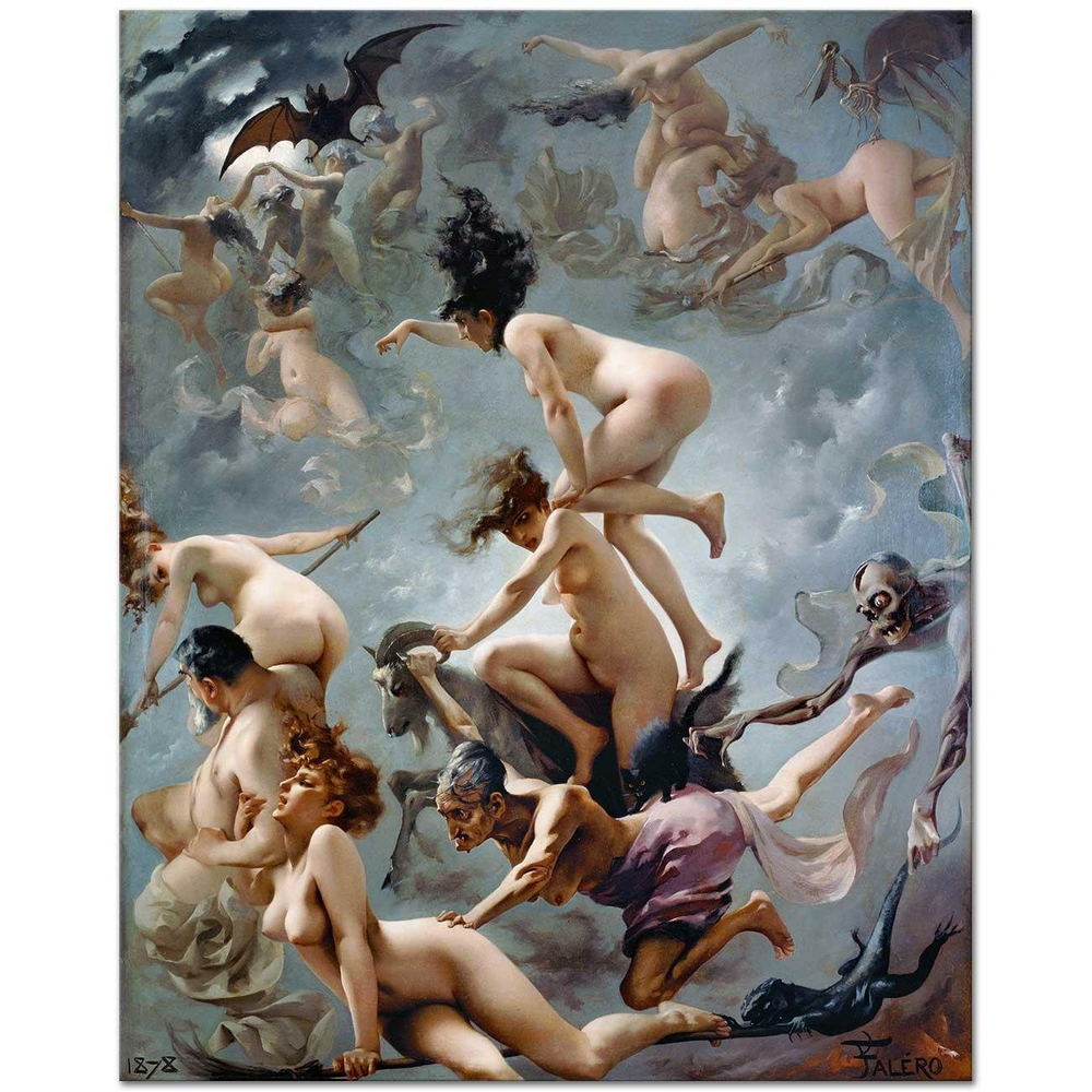 Luis Ricardo Falero Cadılar Sebth Günlerine Giderken Kanvas Tablo