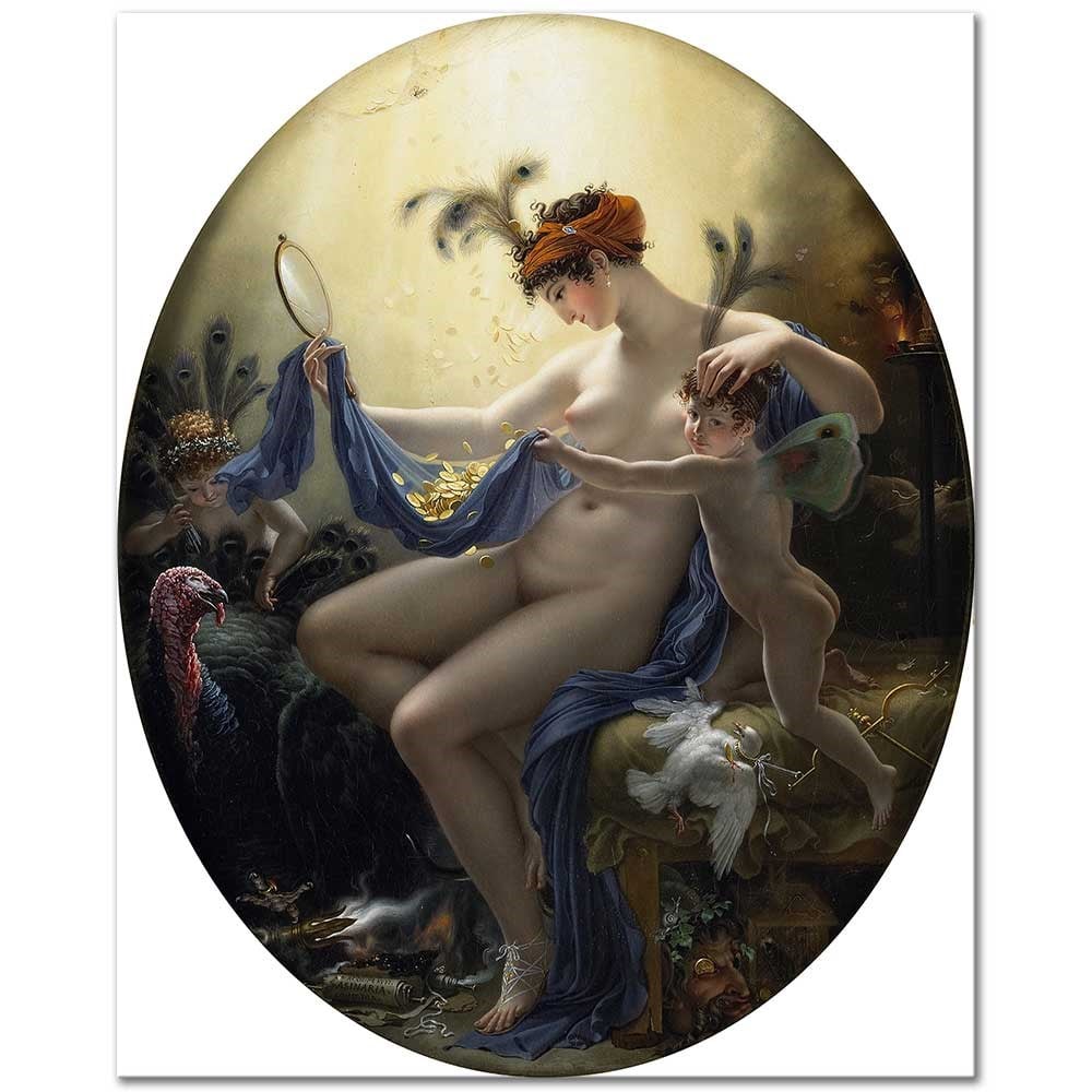 Anne Louis Girodet Matmazel Lange Kanvas Tablo