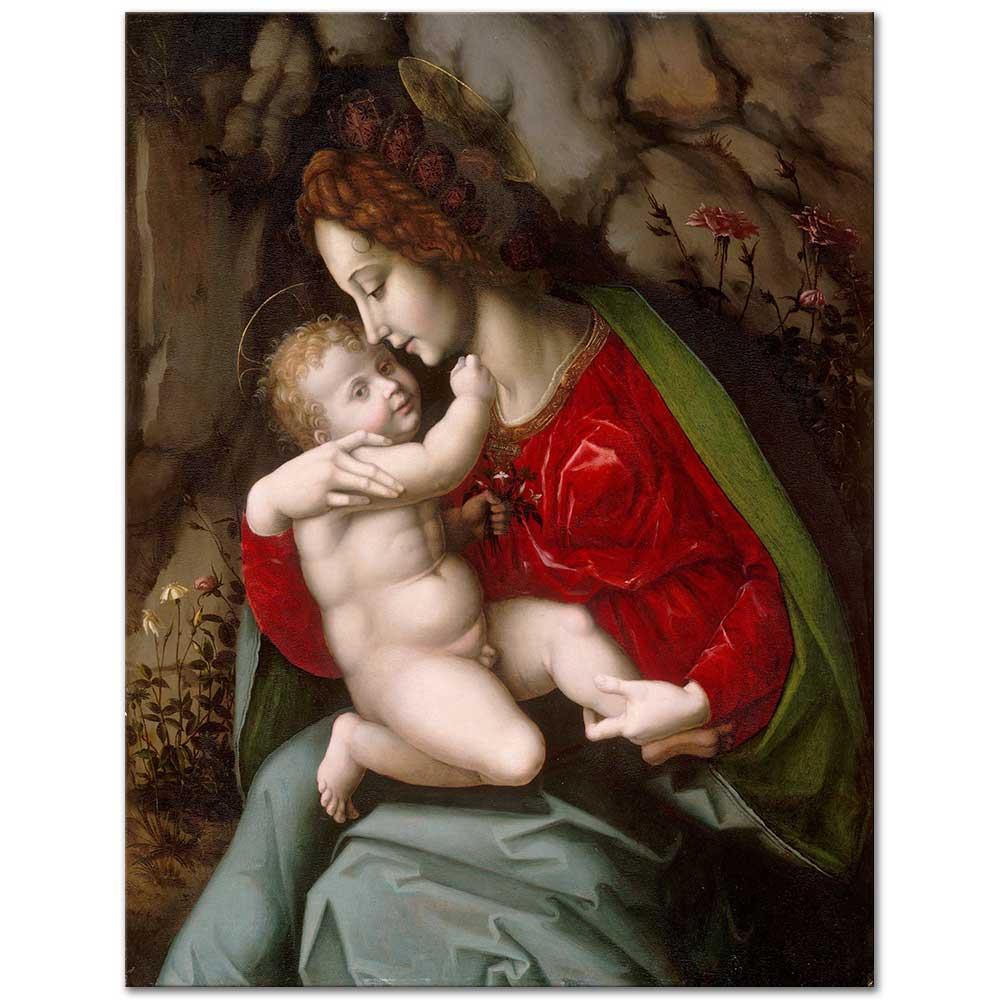 Francesco Bacchiacca Madonna ve Çocuk Kanvas Tablo