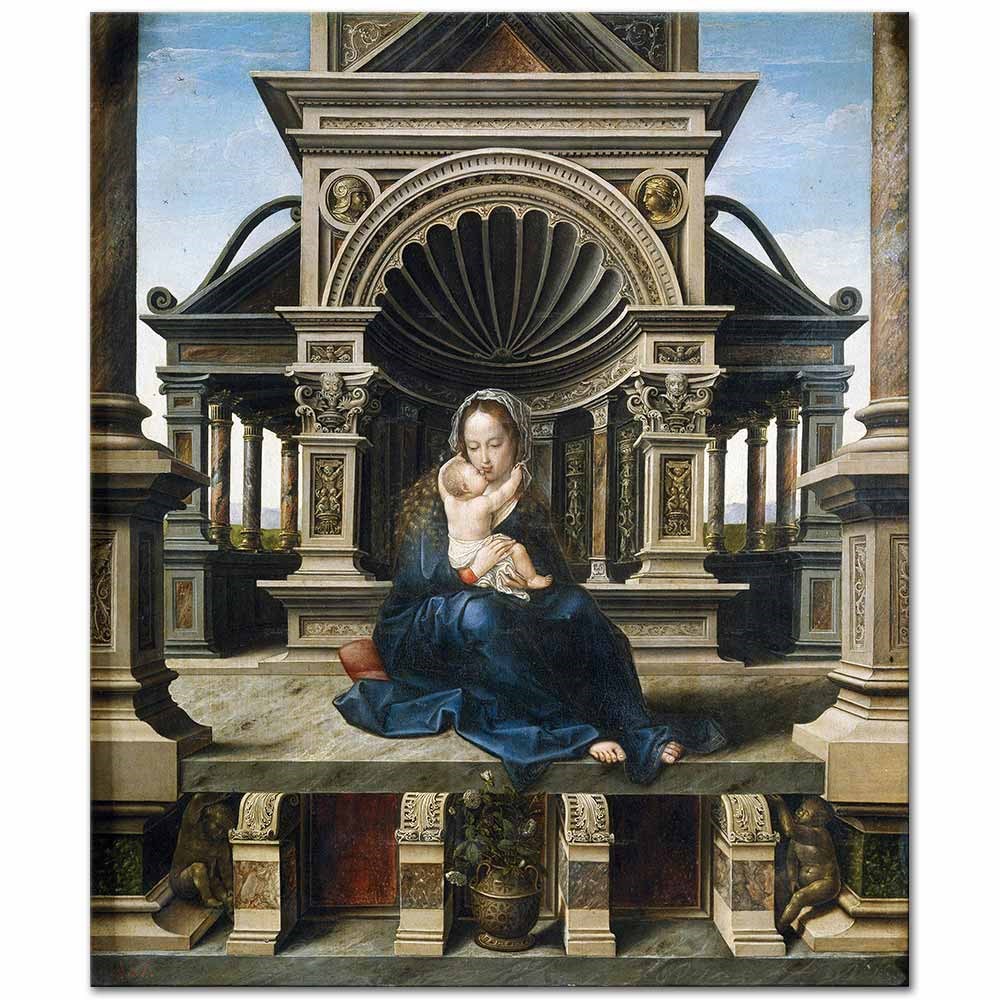 Jan Gossaert Madonna Kanvas Tablo