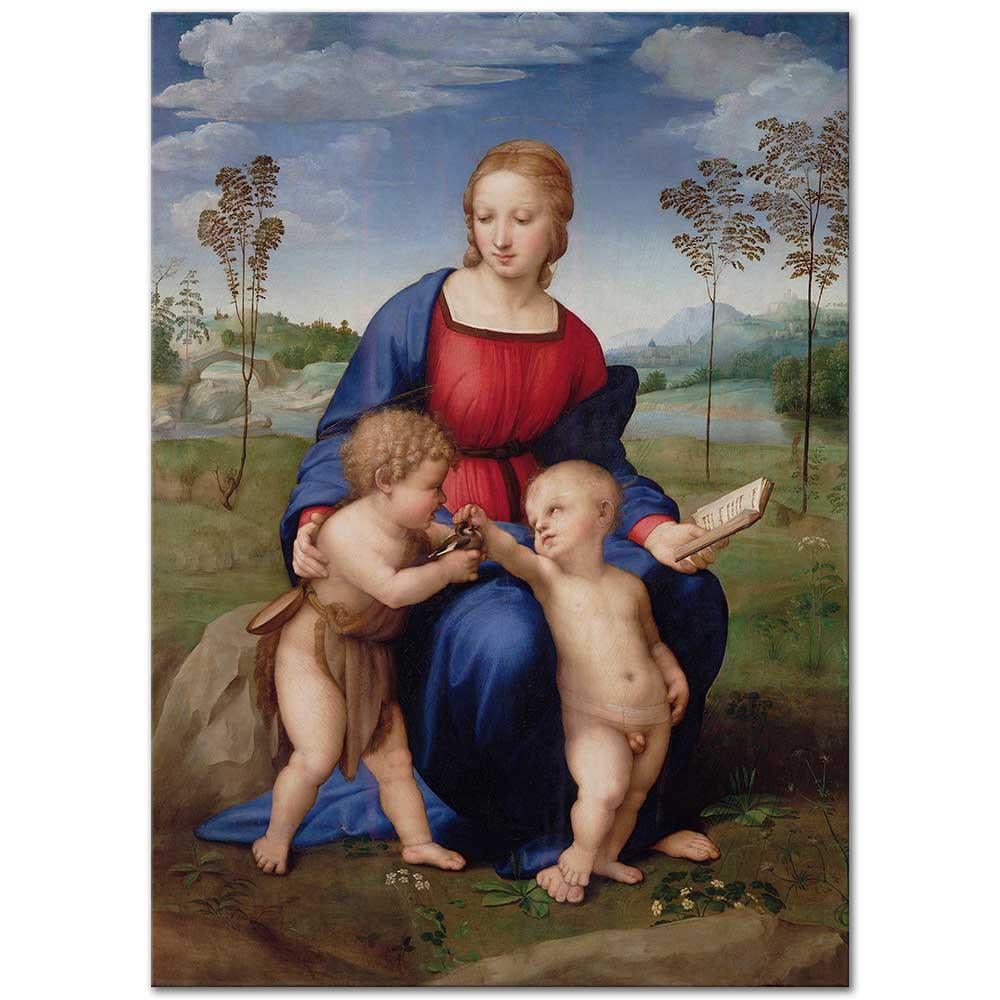 Raphael Saka Kuşlu Madonna Kanvas Tablo