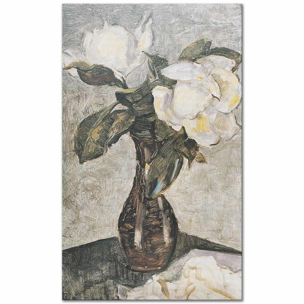 Feyhaman Duran Vazoda Manolyalar Kanvas Tablo