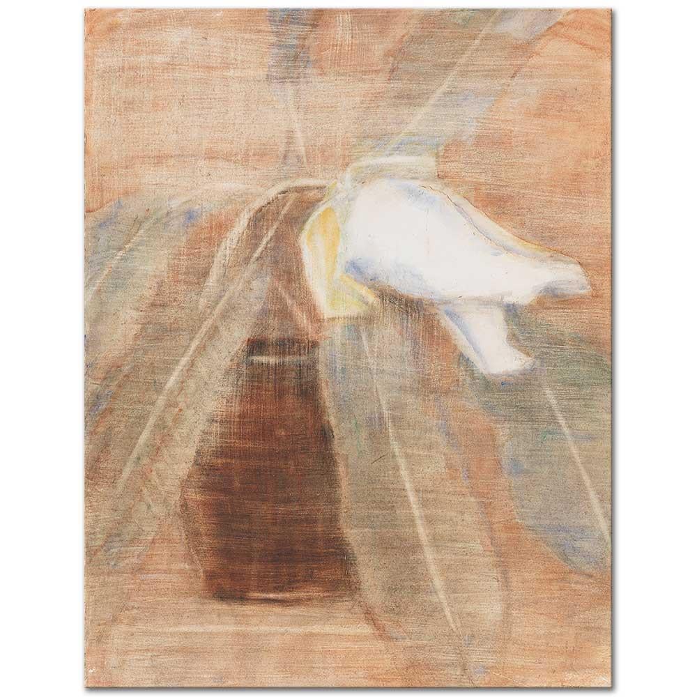 Christian Rohlfs Kavanozda Manolya Tomurcuğu Kanvas Tablo