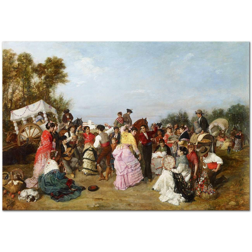 Manuel Cabral Aguado Bejarano Torrijos Yolunda Çingeneler Kanvas Tablo