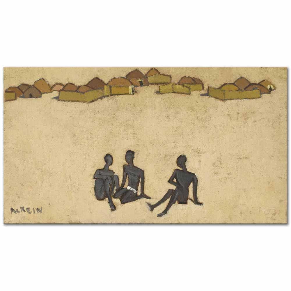 Marcelle Ackein Bir Sudan Köyü Kanvas Tablo