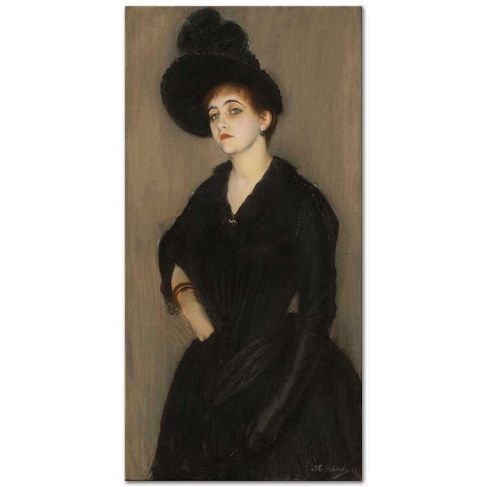 Jacques-Emile Blanche Marie-Blanche Vasnier'in Portresi Kanvas Tablo