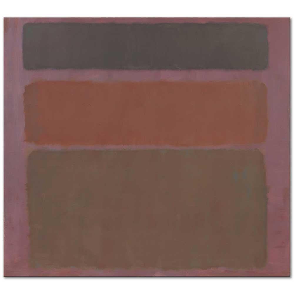 Mark Rothko No 16 Kırmızı Kahverengi ve Siyah Kanvas Tablo