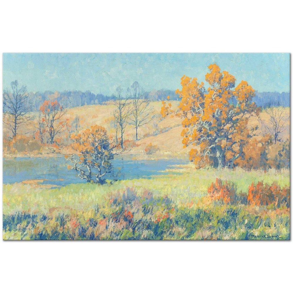 Maurice Braun Sonbahar Manzarası Kanvas Tablo