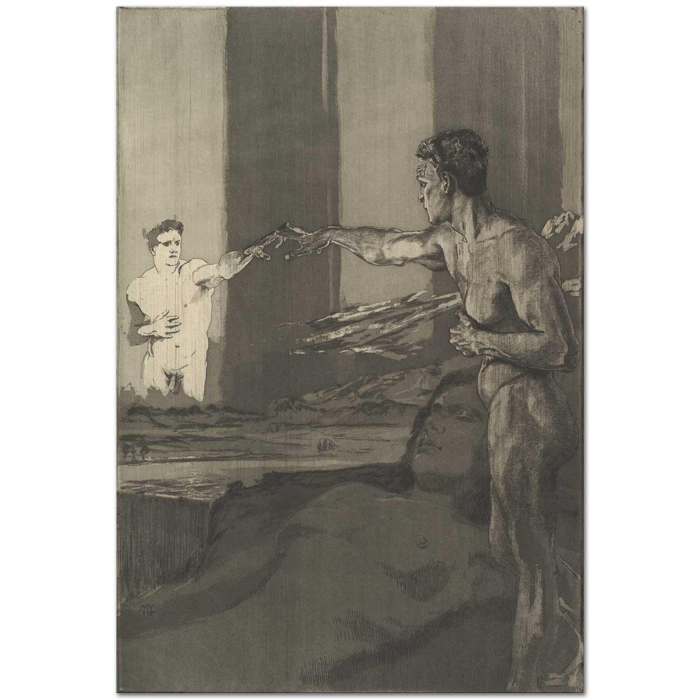 Max Klinger Filozof Kanvas Tablo