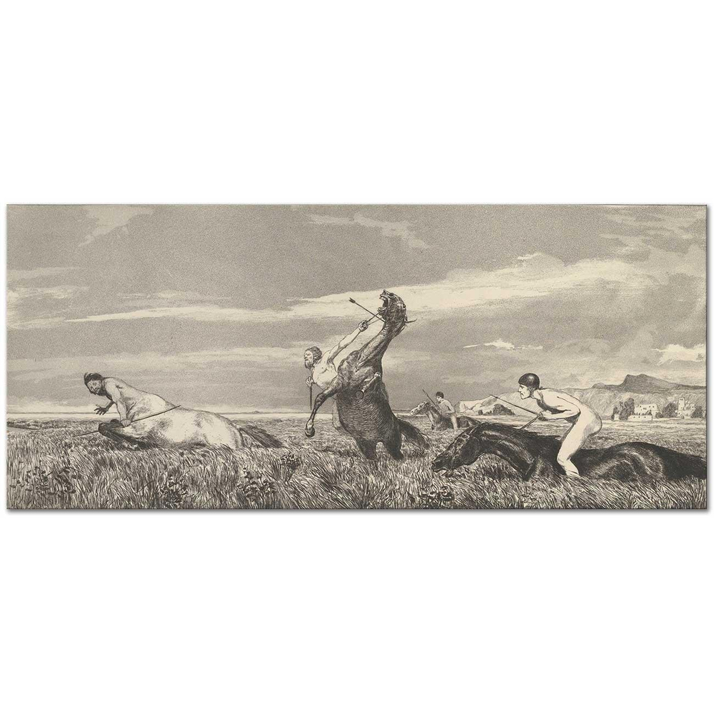 Max Klinger Kovalanan Centaur Kanvas Tablo