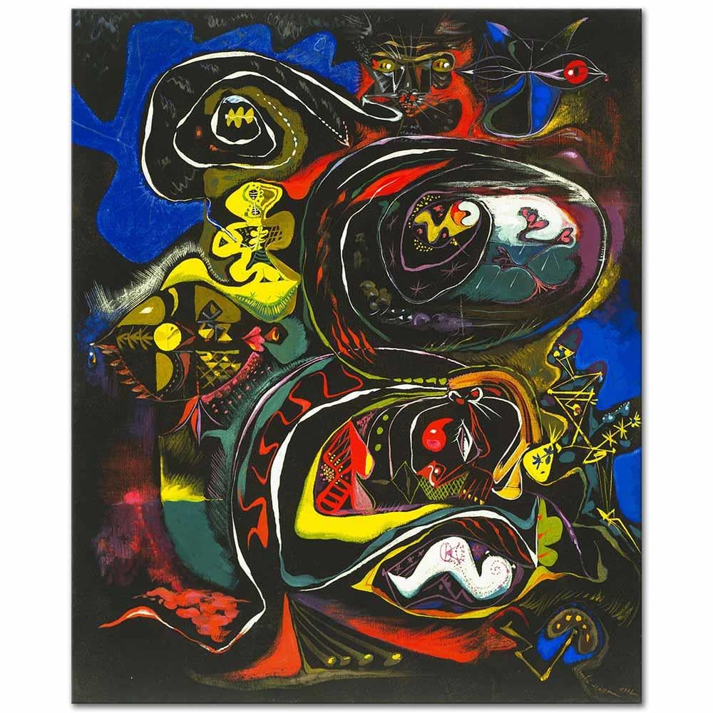 Andre Masson Meşe Yaprağında Meditasyon Kanvas Tablo