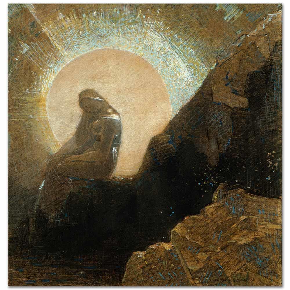 Odilon Redon Melankoli Kanvas Tablo