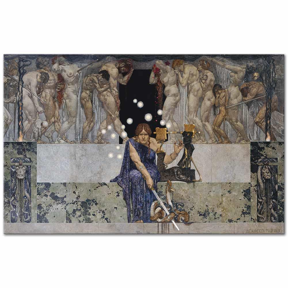 Alexander Rothaug Melpomene Kanvas Tablo