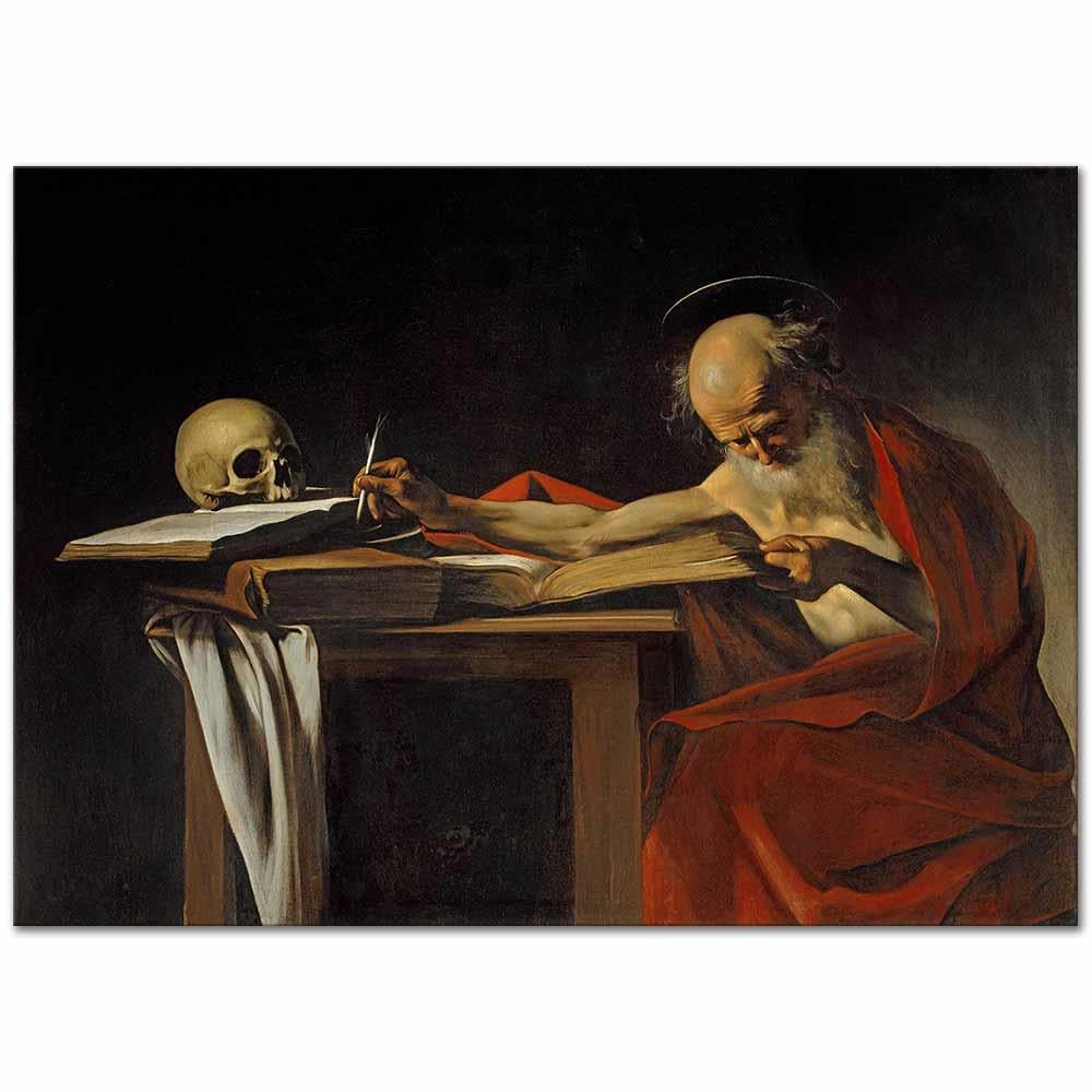 Michelangelo Caravaggio Aziz Jerome Kanvas Tablo