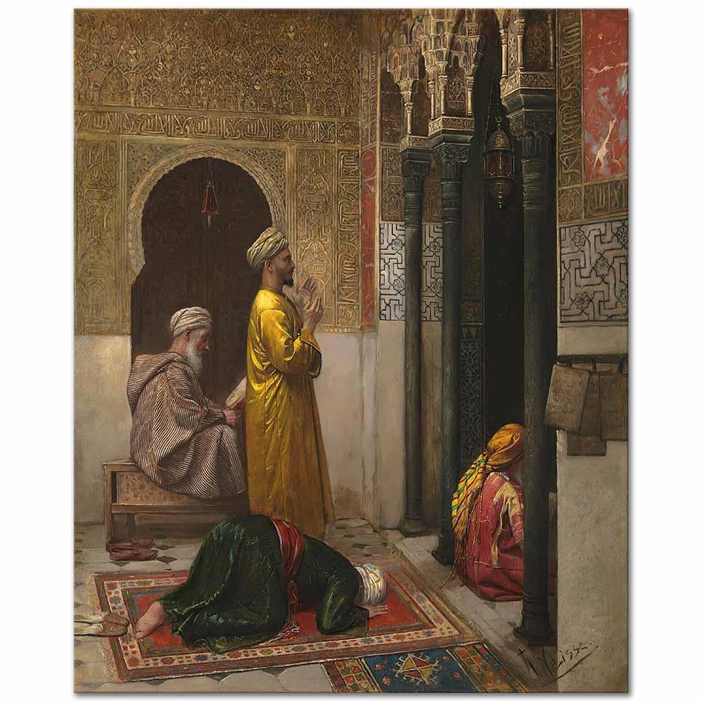 Rudolf Weisse Namaz Vakti Kanvas Tablo