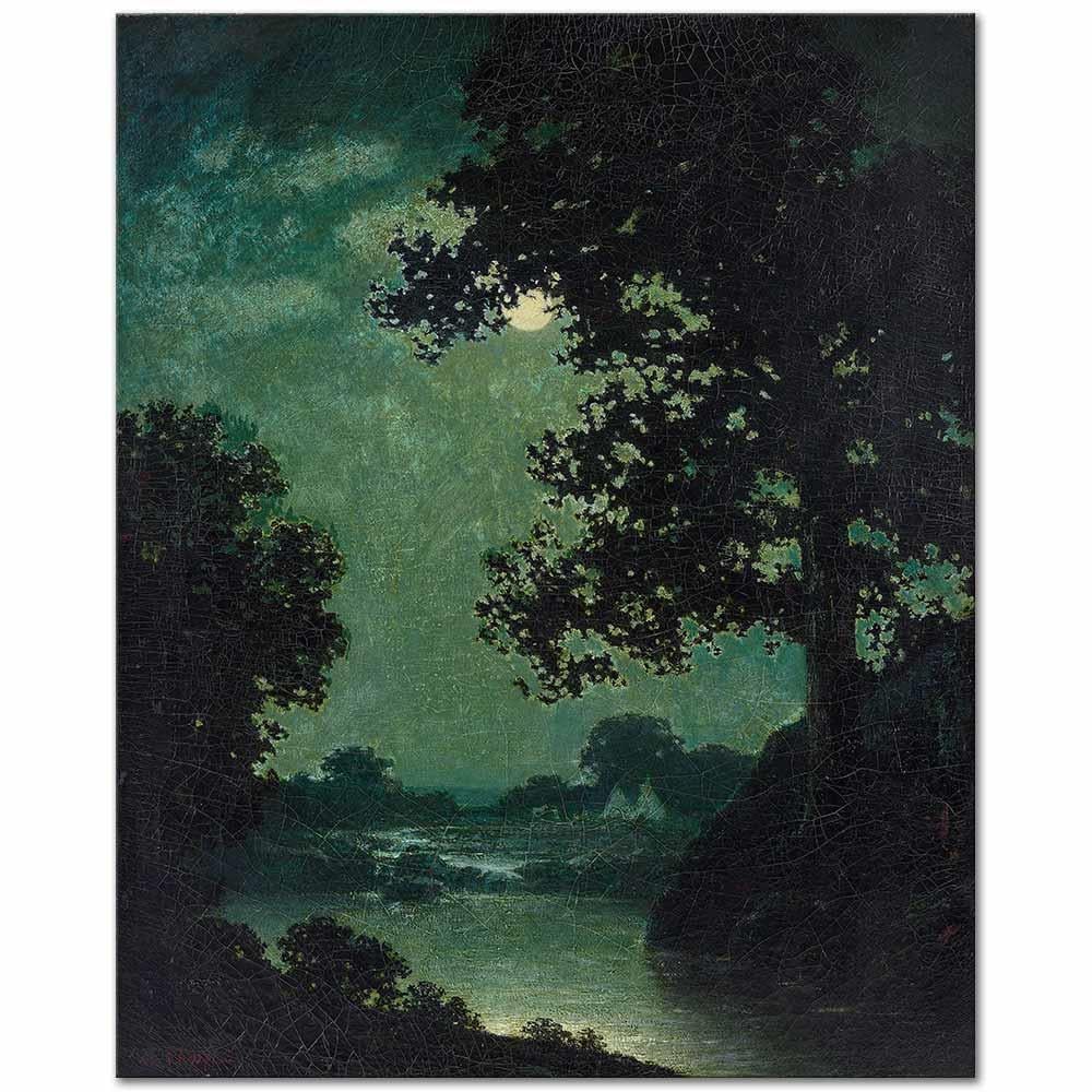 Ralph Albert Blakelock Ayışığı Kanvas Tablo