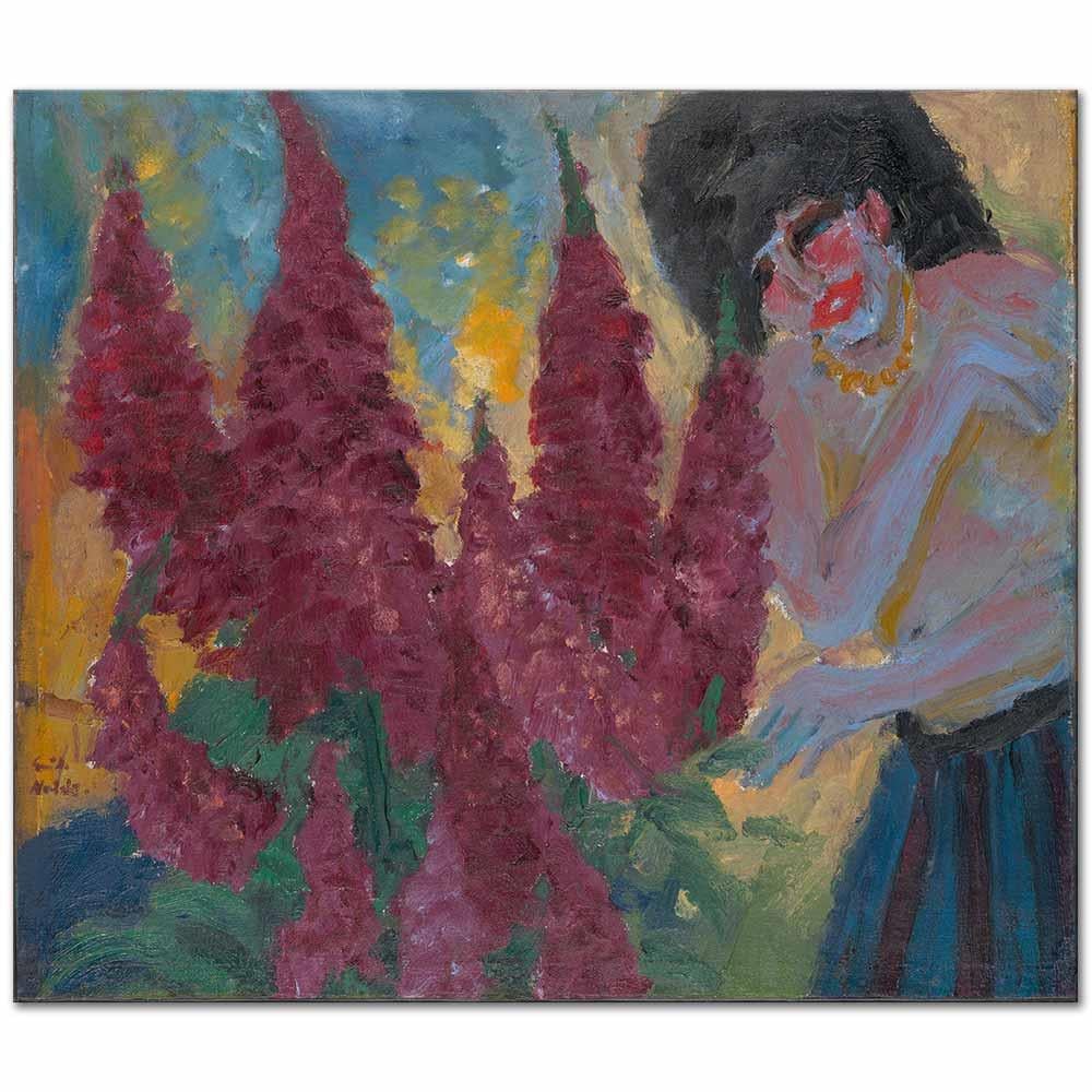 Emil Nolde Çiçek Bahçesinde Sabah Kanvas Tablo