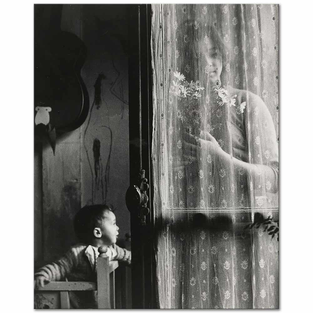 Edouard Boubat Anne ve Çocuğu Kanvas Tablo