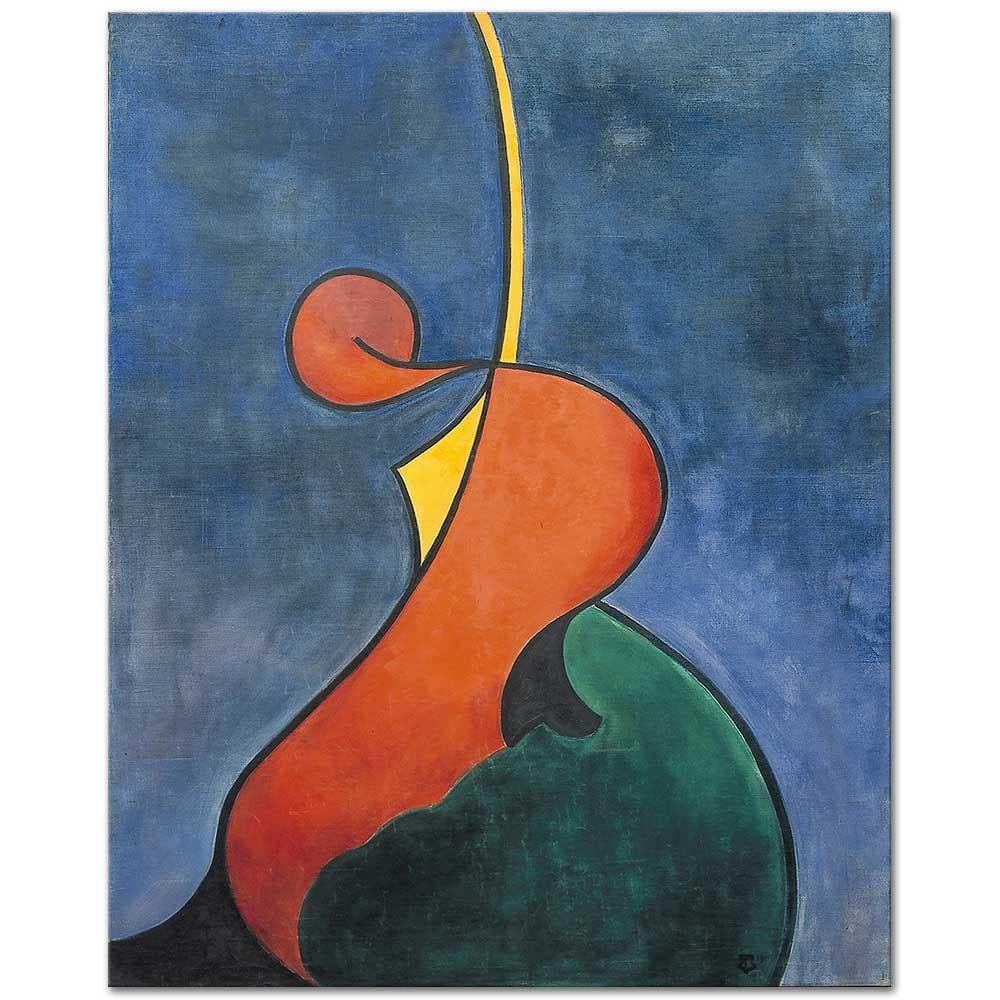 Theo van Doesburg Kahramanca Hareket Kanvas Tablo