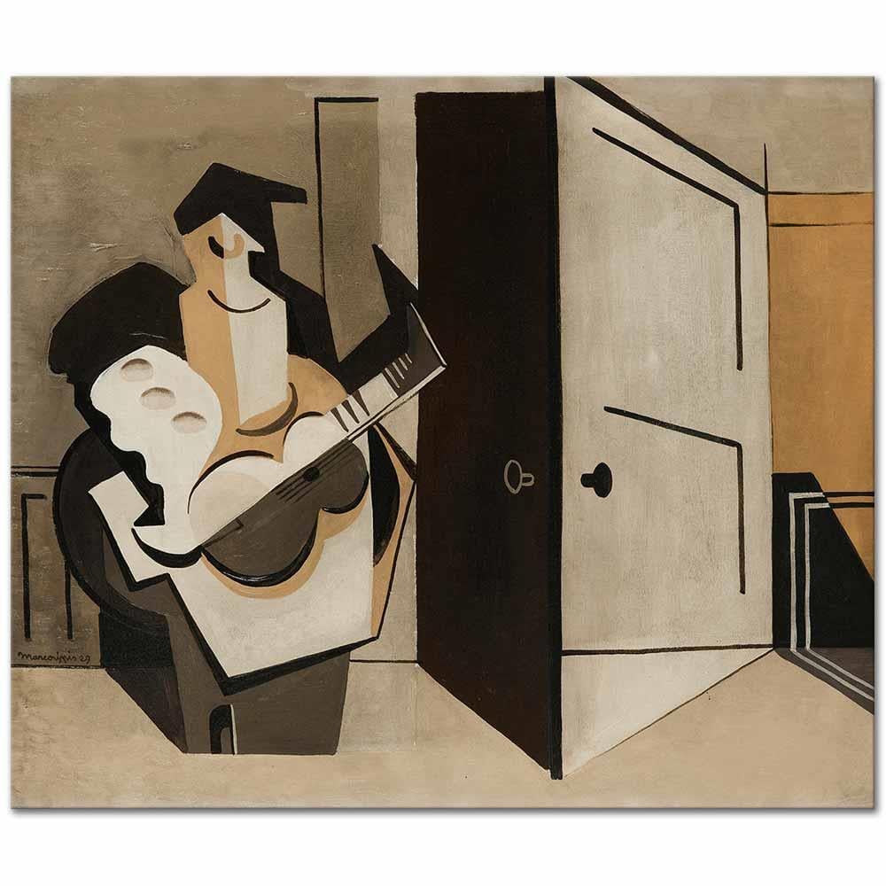 Louis Marcoussis İçerdeki Müzisyen Kanvas Tablo