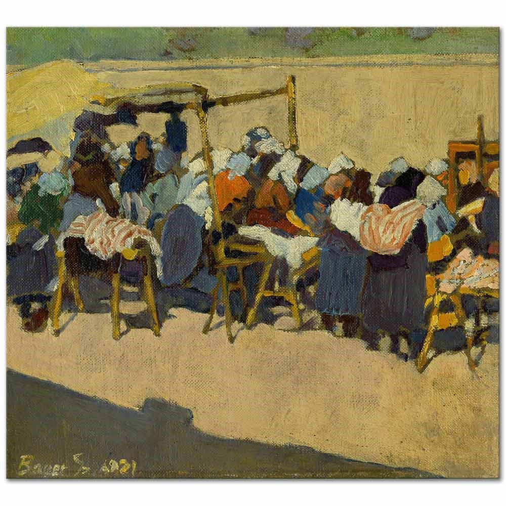 Na trhu (On the Market) by Konstantin Bauer as Fine Art Print