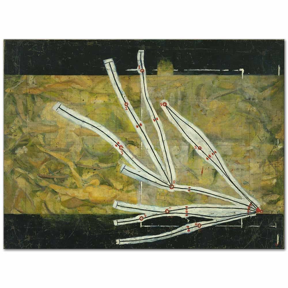 Network of Stoppages by Marcel Duchamp as Art Print
