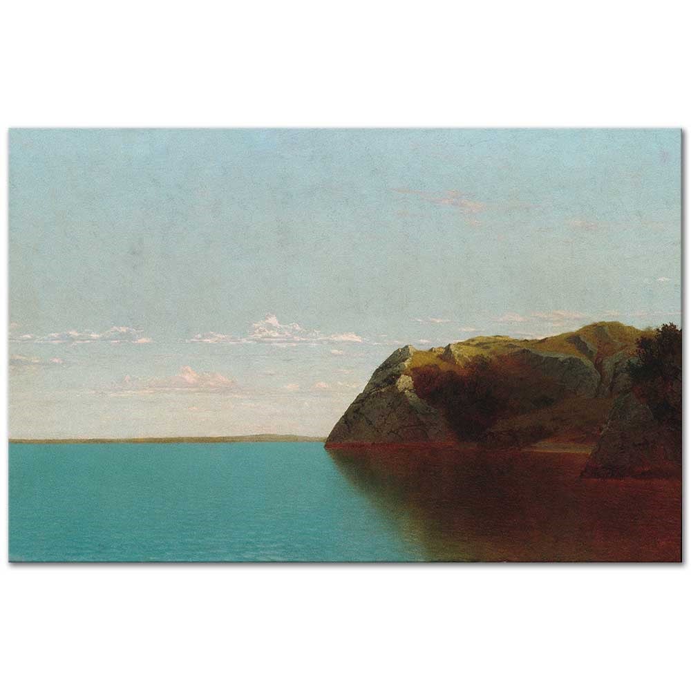 John Frederick Kensett Newport Kayalıkları Kanvas Tablo