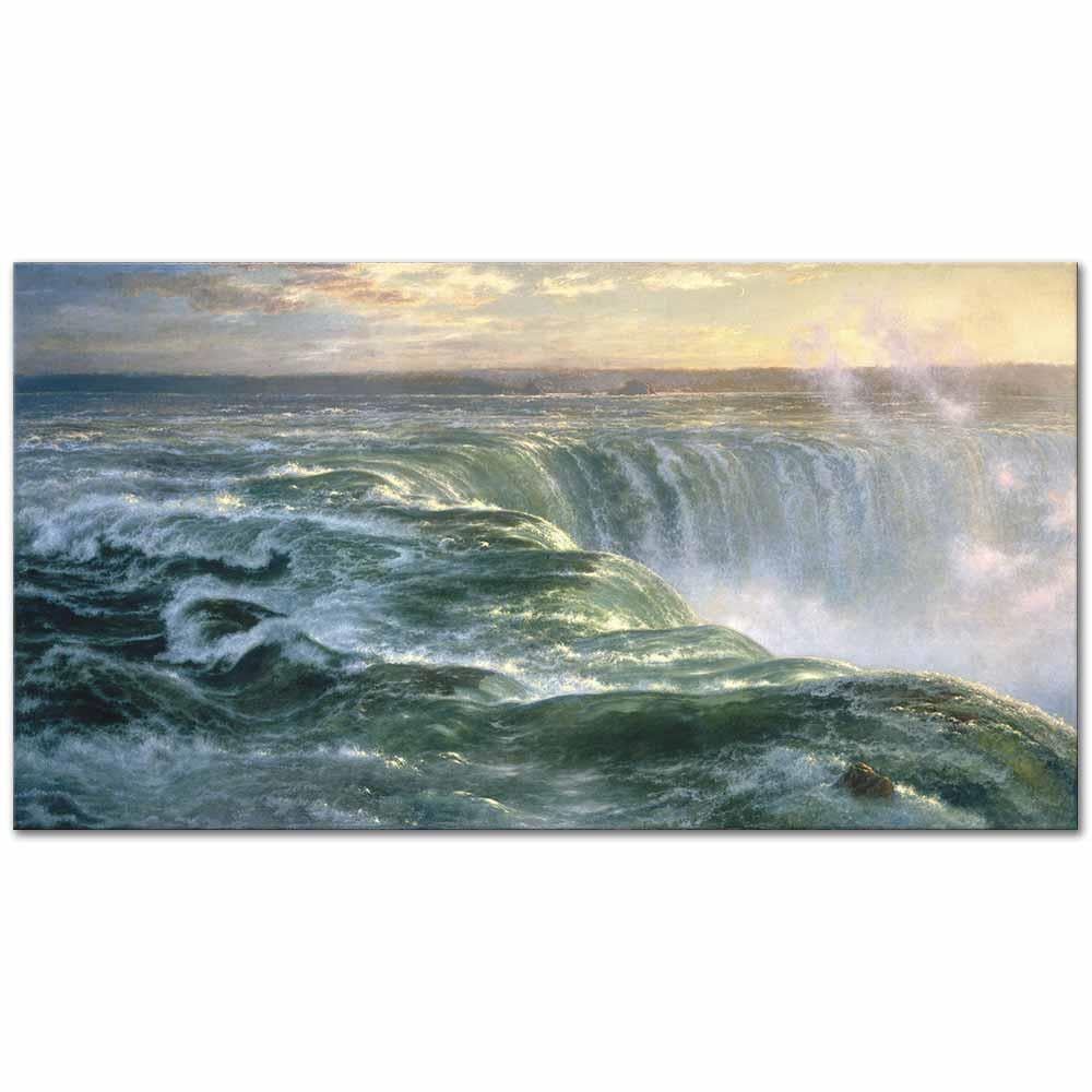 Louis Remy Mignot Niagara Şelalesi Kanvas Tablo