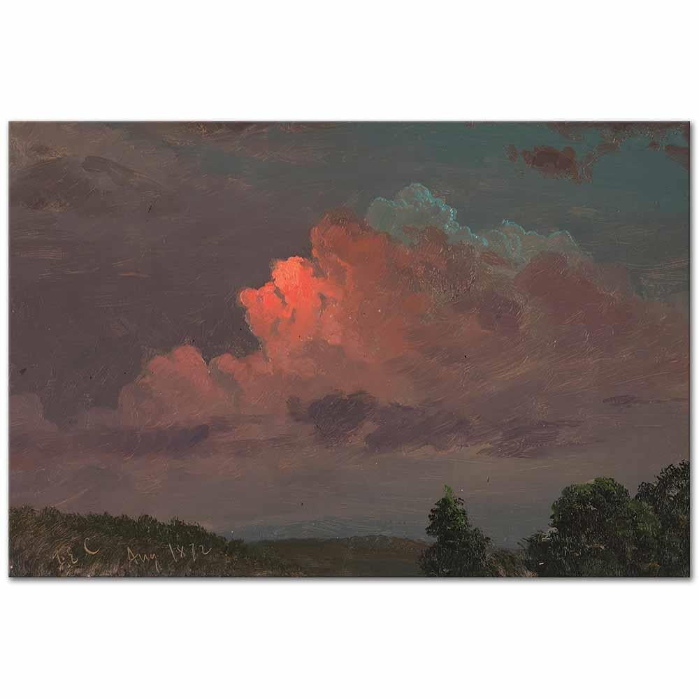 Frederic Edwin Church Olana Yakınlarında Akşam Karanlığı Kanvas Tablo