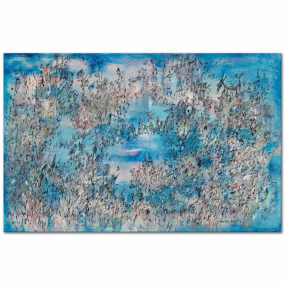 Norman Lewis Ay Işığı Altında Kanvas Tablo