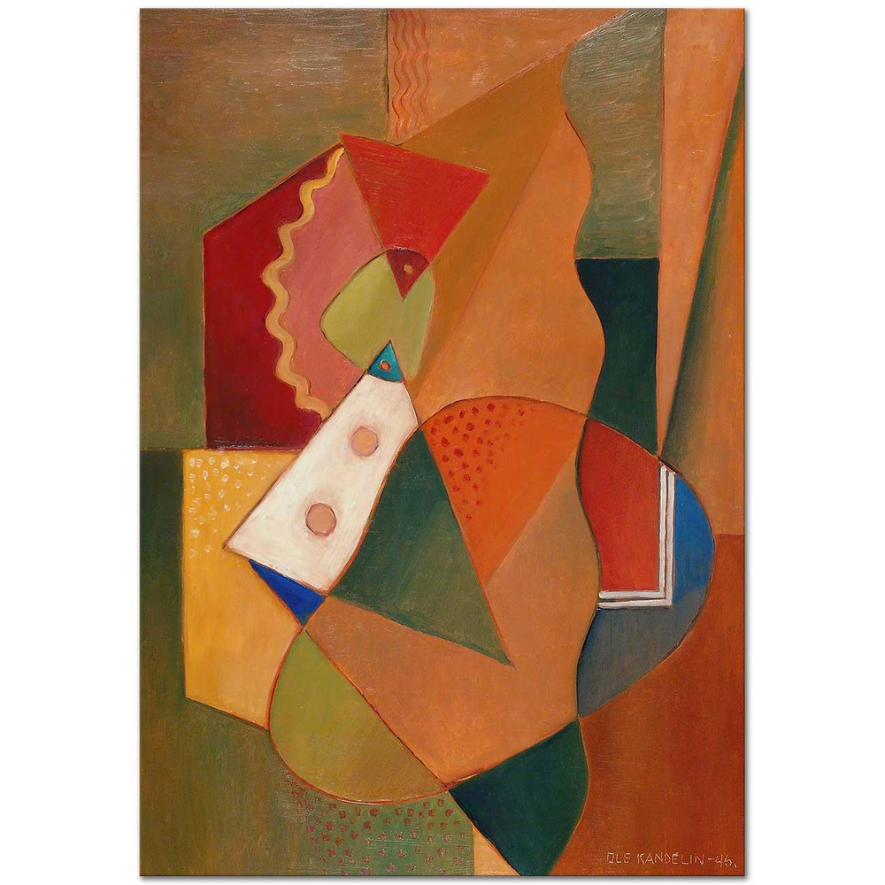 Ole Kandelin Kompozisyon 03 Kanvas Tablo