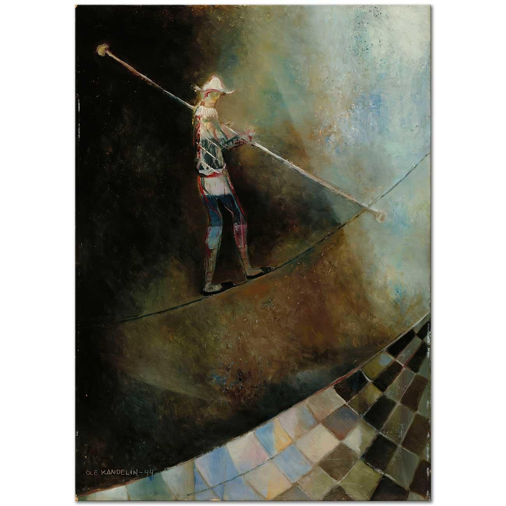 Ole Kandelin İp Cambazı Kanvas Tablo