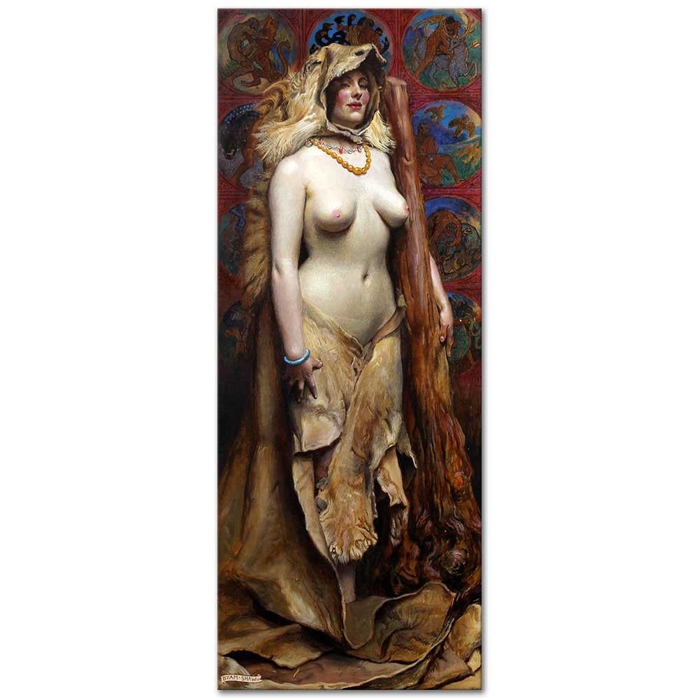 Byam Shaw Omphale Kanvas Tablo